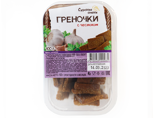 Сурские гренки с Чесноком (100 гр) в Зябликово