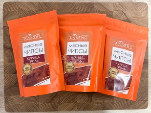 Рыбные снеки: Мясо (АЛЬЯНС) вяленое курица 