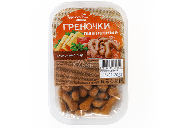 Сурские (ПШЕНИЧНЫЕ) Сливочный сыр (100 гр) в Зябликово