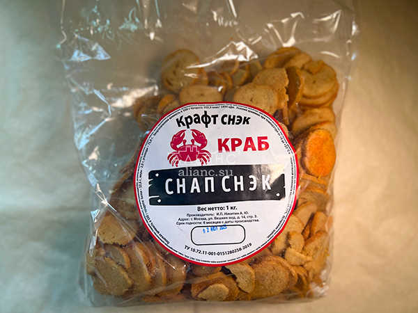 Снапсы ПШЕНИЧНЫЕ "Краб" в Зябликово