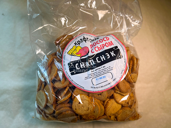 Снапсы ПШЕНИЧНЫЕ "Лосось с сыром" в Зябликово