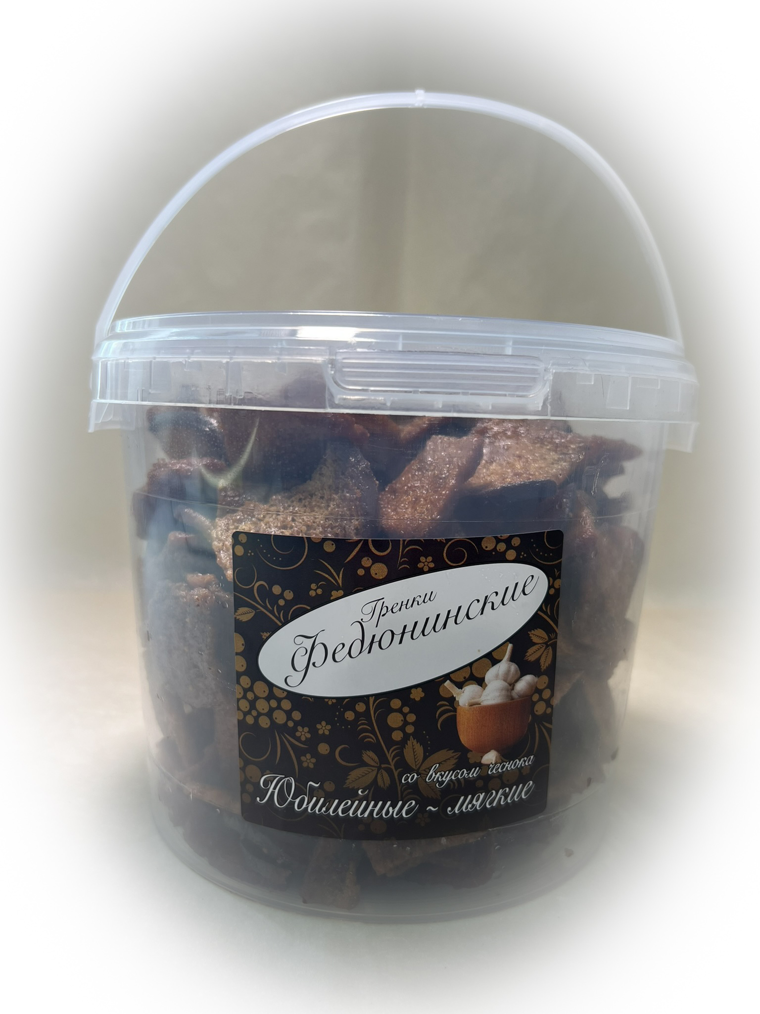 Гренки "ФЕДЮНИНСКИЕ" "Чеснок" (ведро 900 гр.) в Зябликово