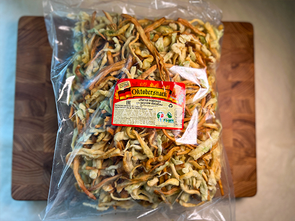 Нитка ЖАРЕНАЯ "Васаби" Oktobersnack 1 кг (сырный продукт) в Зябликово