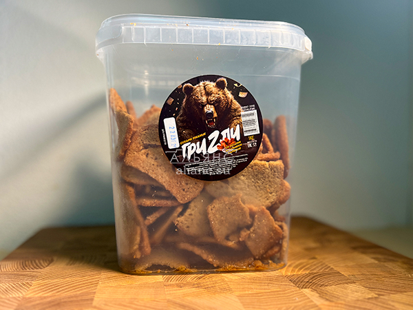 Ведро Ржаные гренки со вкусом Крылышки Барбекю (1 кг) в Зябликово