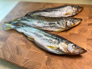 Кальмар паутинка (ПУТИНА): Корюшка с икрой вяленая ГОСТ (крупная)