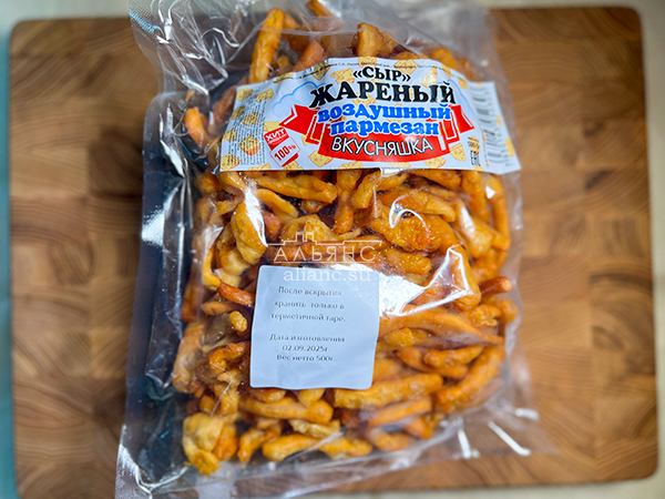 Жареный сыр "ВКУСНЯШКА" со вкусом пармезан (500 гр) в Зябликово