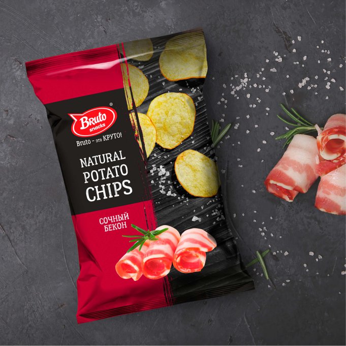 Картофель «Бруто» со вкусом бекона 70 гр. в Зябликово
