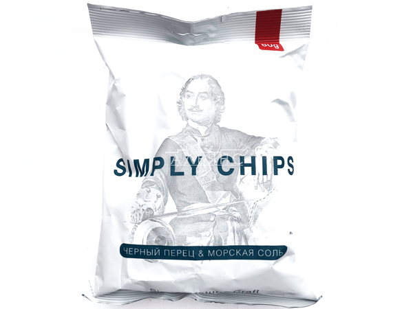 Картофельные чипсы "Simple chips" Морская соль и черный перец 80 гр. в Зябликово